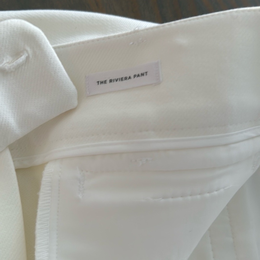 LOFT White Straight Leg Jumpsuit